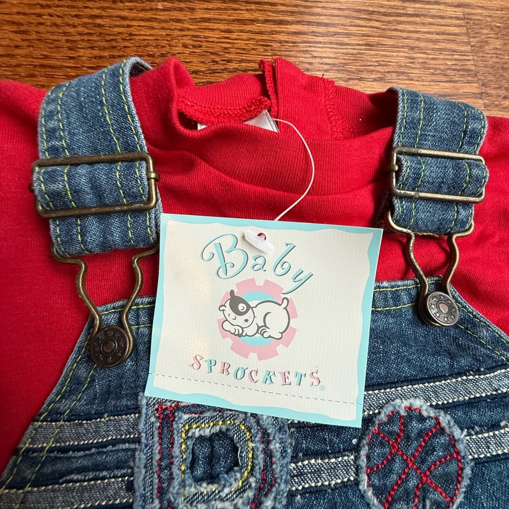 NEW Vintage Shortalls Set 6-9 Months - Picture 13 of 14